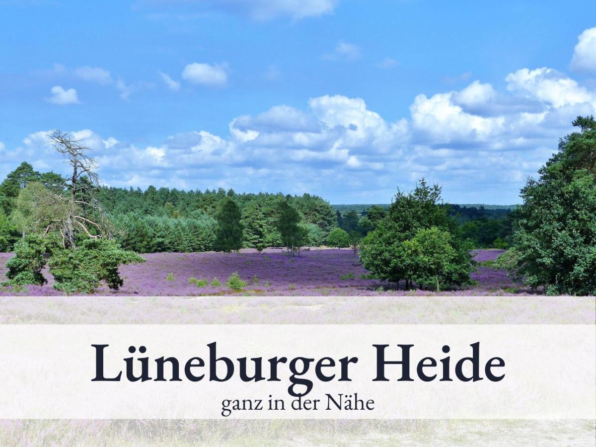 Blumenvilla 1 Mit Begehbarer Dusche, Sauna Und Garten Schneverdingen Exterior photo